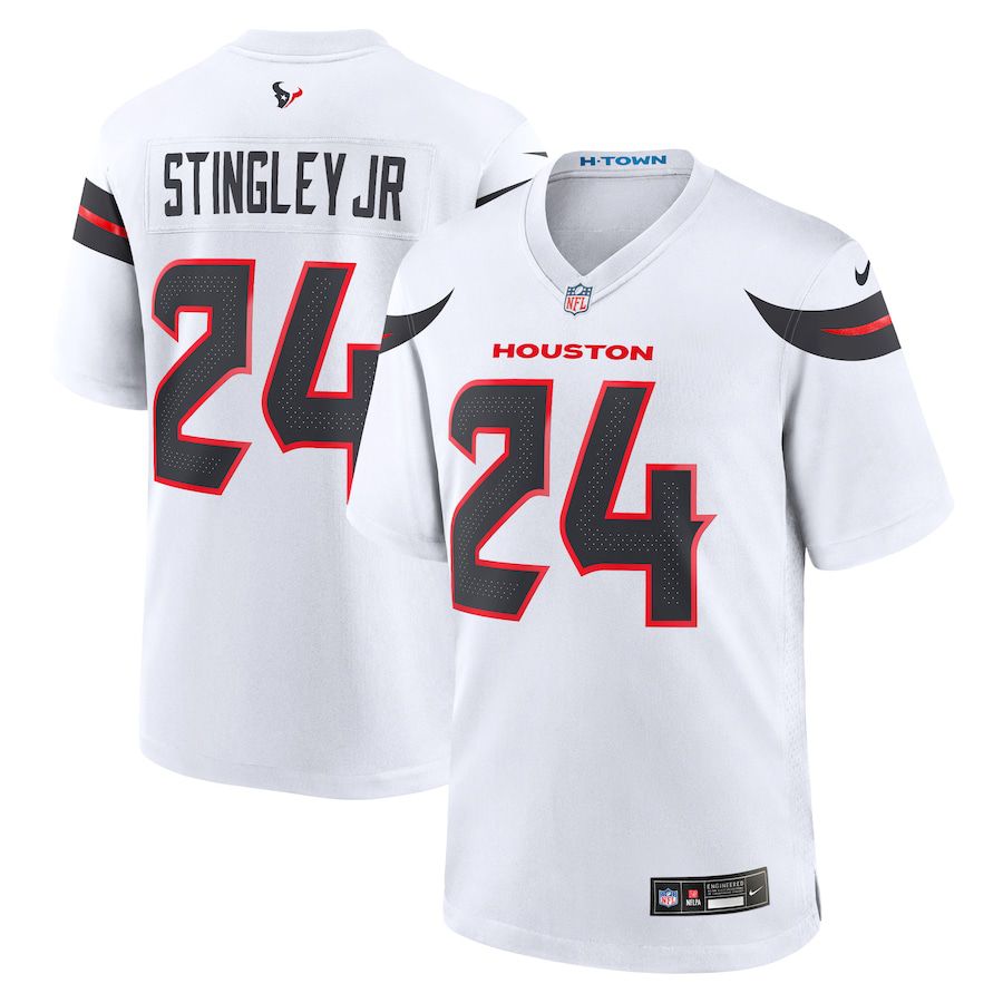 Men Houston Texans #24 Derek Stingley Jr. Nike White Game NFL Jersey